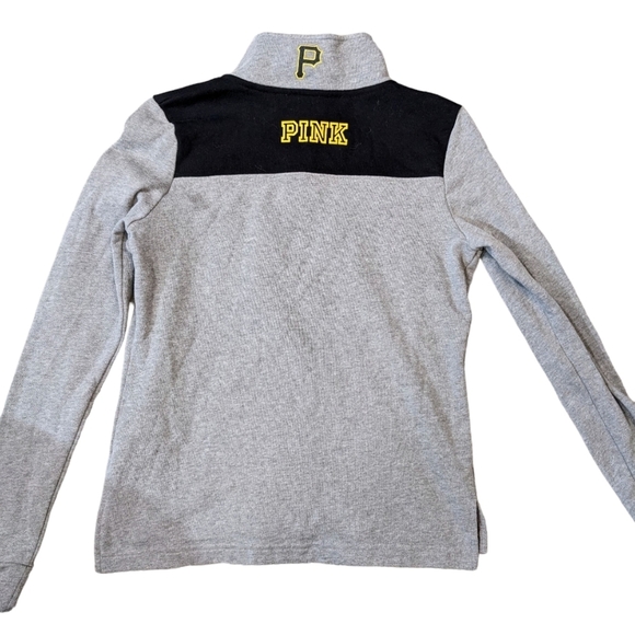 PINK VS with 5th & Ocean Clothing Pittsburgh Pirates Pull Over 1/2 Zip Size XS - Picture 4 of 10